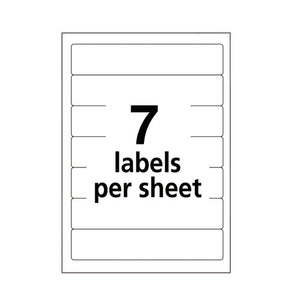 Avery® wholesale. AVERY Printable 4" X 6" - Permanent File Folder Labels, 0.69 X 3.44, White, 7-sheet, 36 Sheets-pack, (5204). HSD Wholesale: Janitorial Supplies, Breakroom Supplies, Office Supplies.
