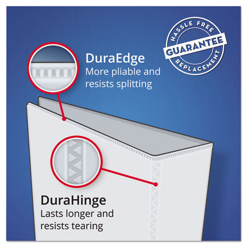 Avery® wholesale. AVERY Heavy-duty Non Stick View Binder With Durahinge And Slant Rings, 3 Rings, 0.5" Capacity, 11 X 8.5, White, (5234). HSD Wholesale: Janitorial Supplies, Breakroom Supplies, Office Supplies.