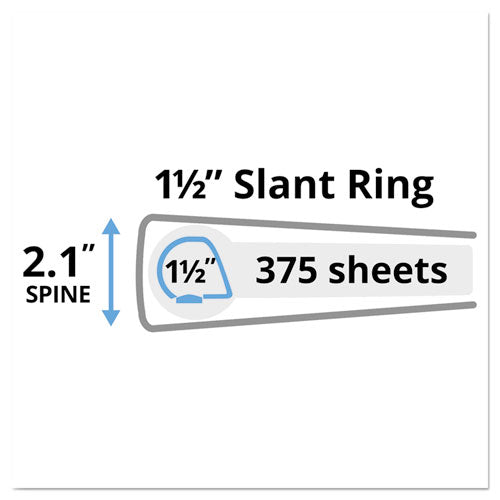 Avery® wholesale. AVERY Heavy-duty Non Stick View Binder With Durahinge And Slant Rings, 3 Rings, 1.5" Capacity, 11 X 8.5, Light Blue, (5401). HSD Wholesale: Janitorial Supplies, Breakroom Supplies, Office Supplies.