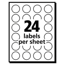 Load image into Gallery viewer, Avery® wholesale. AVERY Removable Multi-use Labels, Inkjet-laser Printers, 0.75&quot; Dia., White, 24-sheet, 42 Sheets-pack, (5408). HSD Wholesale: Janitorial Supplies, Breakroom Supplies, Office Supplies.