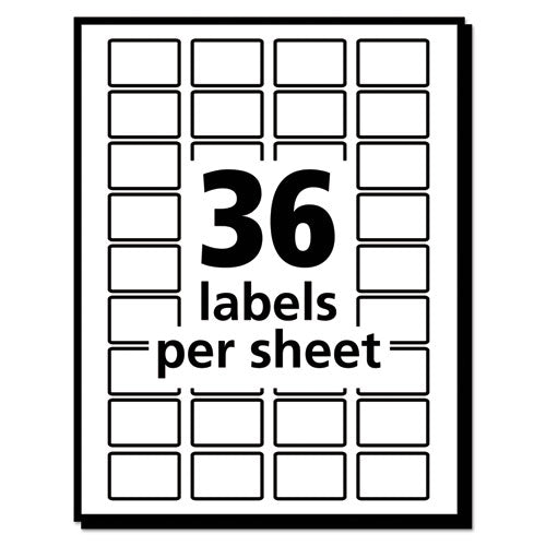 Avery® wholesale. AVERY Removable Multi-use Labels, Inkjet-laser Printers, 0.5 X 0.75, White, 36-sheet, 28 Sheets-pack, (5418). HSD Wholesale: Janitorial Supplies, Breakroom Supplies, Office Supplies.
