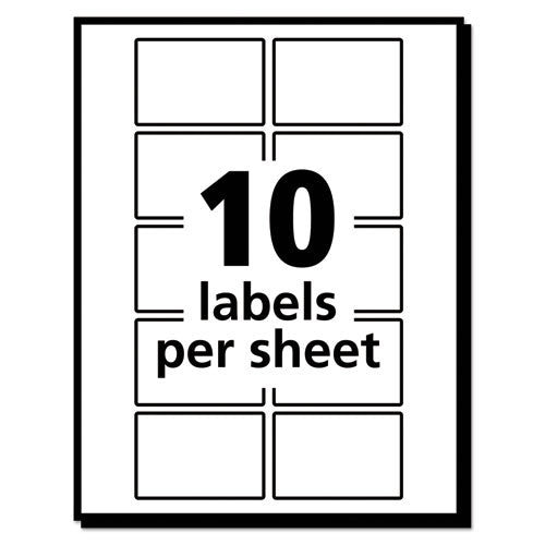 Avery® wholesale. AVERY Removable Multi-use Labels, Inkjet-laser Printers, 1 X 1.5, White, 10-sheet, 50 Sheets-pack, (5434). HSD Wholesale: Janitorial Supplies, Breakroom Supplies, Office Supplies.