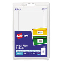 Load image into Gallery viewer, Avery® wholesale. AVERY Removable Multi-use Labels, Inkjet-laser Printers, 3 X 5, White, 40-pack, (5450). HSD Wholesale: Janitorial Supplies, Breakroom Supplies, Office Supplies.