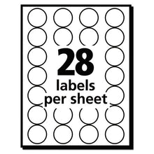 Load image into Gallery viewer, Avery® wholesale. AVERY Handwrite Only Self-adhesive Removable Round Color-coding Labels, 0.75&quot; Dia., Black, 28-sheet, 36 Sheets-pack, (5459). HSD Wholesale: Janitorial Supplies, Breakroom Supplies, Office Supplies.