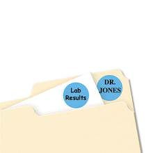 Load image into Gallery viewer, Avery® wholesale. AVERY Printable Self-adhesive Removable Color-coding Labels, 0.75&quot; Dia., Light Blue, 24-sheet, 42 Sheets-pack, (5461). HSD Wholesale: Janitorial Supplies, Breakroom Supplies, Office Supplies.