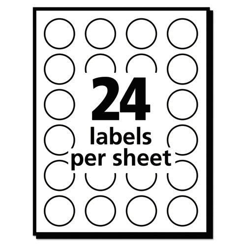 Avery® wholesale. AVERY Printable Self-adhesive Removable Color-coding Labels, 0.75" Dia., Green, 24-sheet, 42 Sheets-pack, (5463). HSD Wholesale: Janitorial Supplies, Breakroom Supplies, Office Supplies.