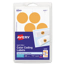 Avery® wholesale. AVERY Printable Self-adhesive Removable Color-coding Labels, 1.25" Dia., Neon Orange, 8-sheet, 50 Sheets-pack, (5476). HSD Wholesale: Janitorial Supplies, Breakroom Supplies, Office Supplies.