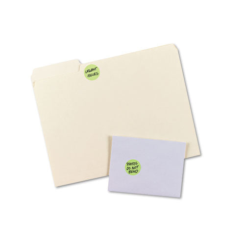 Avery® wholesale. AVERY Printable Self-adhesive Removable Color-coding Labels, 1.25" Dia., Neon Green, 8-sheet, 50 Sheets-pack, (5498). HSD Wholesale: Janitorial Supplies, Breakroom Supplies, Office Supplies.