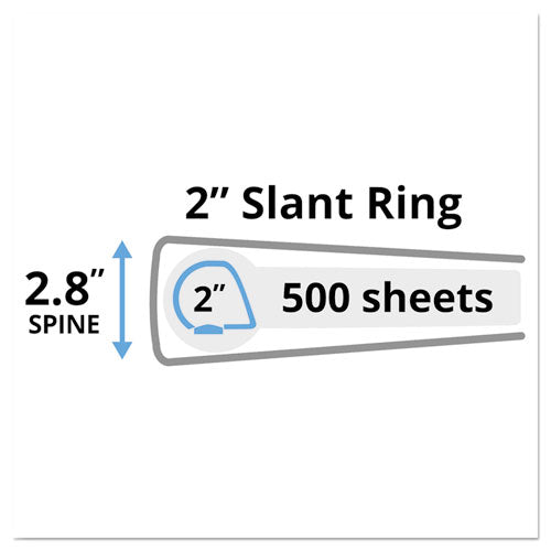 Avery® wholesale. AVERY Heavy-duty Non Stick View Binder With Durahinge And Slant Rings, 3 Rings, 2" Capacity, 11 X 8.5, White, (5504). HSD Wholesale: Janitorial Supplies, Breakroom Supplies, Office Supplies.