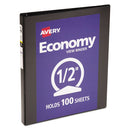 Avery® wholesale. AVERY Economy View Binder With Round Rings , 3 Rings, 0.5" Capacity, 11 X 8.5, Black, (5705). HSD Wholesale: Janitorial Supplies, Breakroom Supplies, Office Supplies.