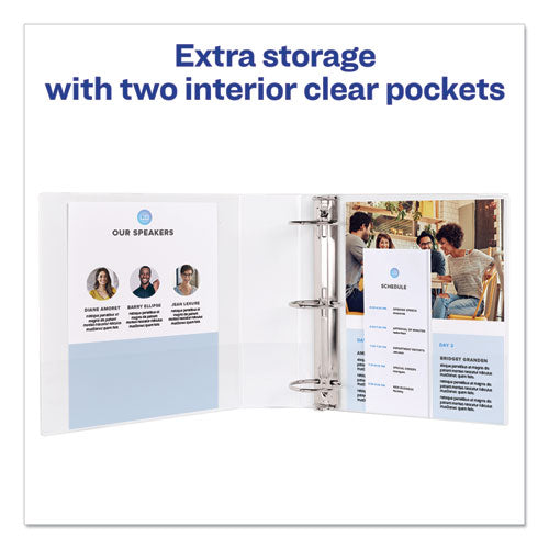 Avery® wholesale. AVERY Economy View Binder With Round Rings , 3 Rings, 0.5" Capacity, 11 X 8.5, White, (5706). HSD Wholesale: Janitorial Supplies, Breakroom Supplies, Office Supplies.