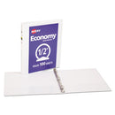 Avery® wholesale. AVERY Economy View Binder With Round Rings , 3 Rings, 0.5" Capacity, 11 X 8.5, White, (5706). HSD Wholesale: Janitorial Supplies, Breakroom Supplies, Office Supplies.