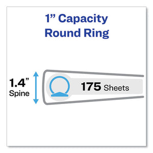 Avery® wholesale. AVERY Economy View Binder With Round Rings , 3 Rings, 1" Capacity, 11 X 8.5, Black, (5710). HSD Wholesale: Janitorial Supplies, Breakroom Supplies, Office Supplies.