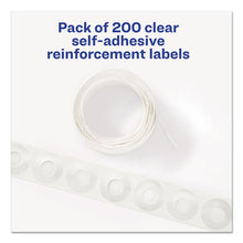 Load image into Gallery viewer, Avery® wholesale. AVERY Dispenser Pack Hole Reinforcements, 1-4&quot; Dia, Clear, 200-pack, (5721). HSD Wholesale: Janitorial Supplies, Breakroom Supplies, Office Supplies.