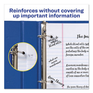 Avery® wholesale. AVERY Dispenser Pack Hole Reinforcements, 1-4" Dia, Clear, 200-pack, (5721). HSD Wholesale: Janitorial Supplies, Breakroom Supplies, Office Supplies.