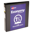 Avery® wholesale. AVERY Economy View Binder With Round Rings , 3 Rings, 1.5" Capacity, 11 X 8.5, Black, (5725). HSD Wholesale: Janitorial Supplies, Breakroom Supplies, Office Supplies.