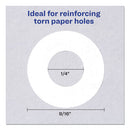Avery® wholesale. AVERY Dispenser Pack Hole Reinforcements, 1-4" Dia, White, 200-pack, (5729). HSD Wholesale: Janitorial Supplies, Breakroom Supplies, Office Supplies.