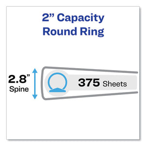 Avery® wholesale. AVERY Economy View Binder With Round Rings , 3 Rings, 2" Capacity, 11 X 8.5, White, (5731). HSD Wholesale: Janitorial Supplies, Breakroom Supplies, Office Supplies.