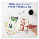 Avery® wholesale. AVERY Marks A Lot Regular Desk-style Permanent Marker, Broad Chisel Tip, Red, Dozen, (7887). HSD Wholesale: Janitorial Supplies, Breakroom Supplies, Office Supplies.