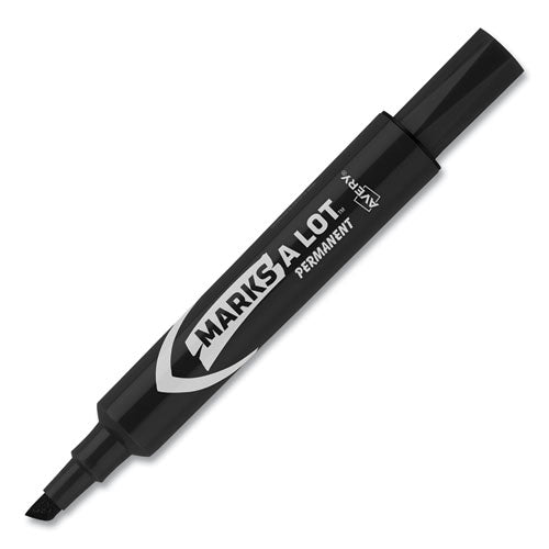 Avery® wholesale. AVERY Marks A Lot Regular Desk-style Permanent Marker, Broad Chisel Tip, Black, Dozen, (7888). HSD Wholesale: Janitorial Supplies, Breakroom Supplies, Office Supplies.