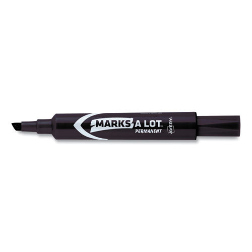 Avery® wholesale. AVERY Marks A Lot Regular Desk-style Permanent Marker, Broad Chisel Tip, Black, Dozen, (7888). HSD Wholesale: Janitorial Supplies, Breakroom Supplies, Office Supplies.