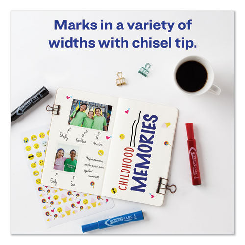 Avery® wholesale. AVERY Marks A Lot Regular Desk-style Permanent Marker, Broad Chisel Tip, Assorted Colors, 4-set, (7905). HSD Wholesale: Janitorial Supplies, Breakroom Supplies, Office Supplies.