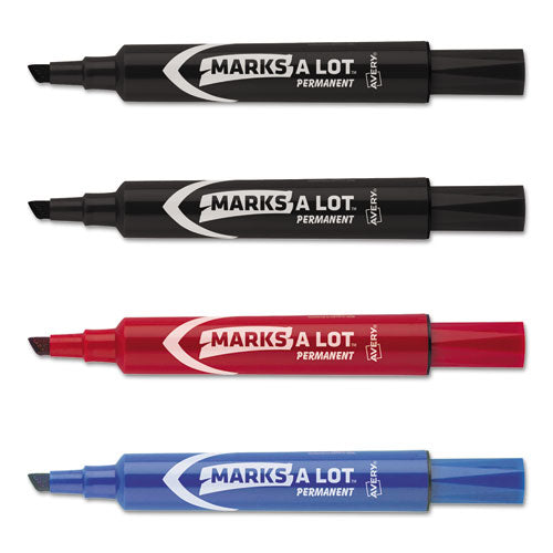 Avery® wholesale. AVERY Marks A Lot Regular Desk-style Permanent Marker, Broad Chisel Tip, Assorted Colors, 4-set, (7905). HSD Wholesale: Janitorial Supplies, Breakroom Supplies, Office Supplies.
