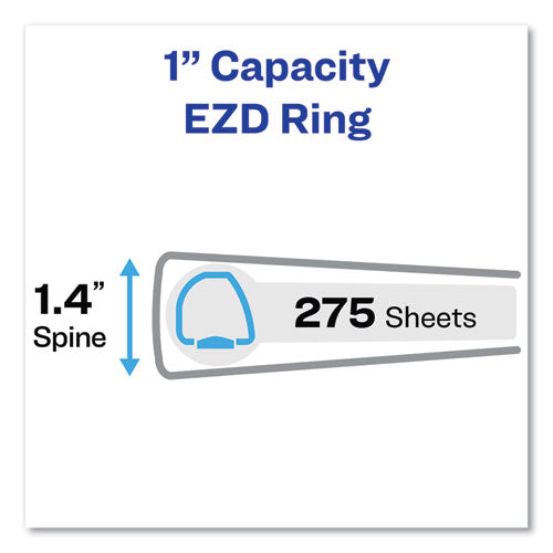 Avery® wholesale. AVERY Durable Non-view Binder With Durahinge And Ezd Rings, 3 Rings, 1" Capacity, 11 X 8.5, Black, (8302). HSD Wholesale: Janitorial Supplies, Breakroom Supplies, Office Supplies.