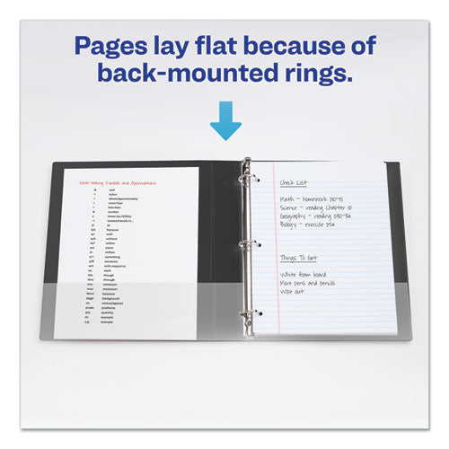 Avery® wholesale. AVERY Durable Non-view Binder With Durahinge And Ezd Rings, 3 Rings, 1" Capacity, 11 X 8.5, Black, (8302). HSD Wholesale: Janitorial Supplies, Breakroom Supplies, Office Supplies.