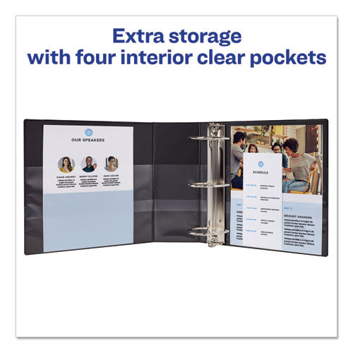 Avery® wholesale. AVERY Durable Non-view Binder With Durahinge And Ezd Rings, 3 Rings, 1" Capacity, 11 X 8.5, Black, (8302). HSD Wholesale: Janitorial Supplies, Breakroom Supplies, Office Supplies.