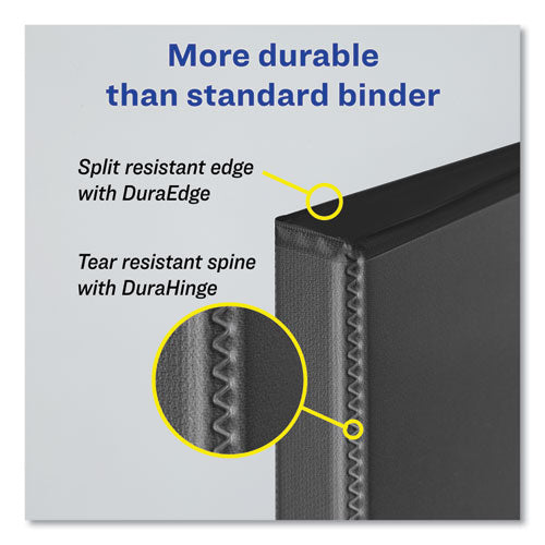 Avery® wholesale. AVERY Durable Non-view Binder With Durahinge And Ezd Rings, 3 Rings, 2" Capacity, 11 X 8.5, Black, (8502). HSD Wholesale: Janitorial Supplies, Breakroom Supplies, Office Supplies.