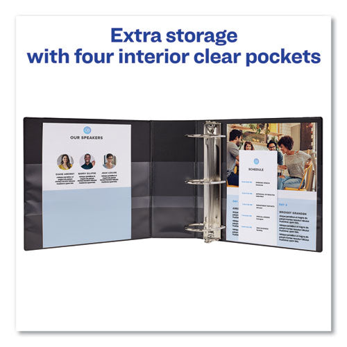 Avery® wholesale. AVERY Durable Non-view Binder With Durahinge And Ezd Rings, 3 Rings, 2" Capacity, 11 X 8.5, Black, (8502). HSD Wholesale: Janitorial Supplies, Breakroom Supplies, Office Supplies.