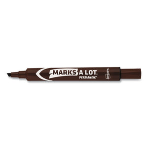 Avery® wholesale. AVERY Marks A Lot Large Desk-style Permanent Marker, Broad Chisel Tip, Brown, Dozen, (8881). HSD Wholesale: Janitorial Supplies, Breakroom Supplies, Office Supplies.