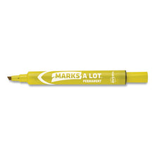 Load image into Gallery viewer, Avery® wholesale. AVERY Marks A Lot Large Desk-style Permanent Marker, Broad Chisel Tip, Yellow, Dozen, (8882). HSD Wholesale: Janitorial Supplies, Breakroom Supplies, Office Supplies.