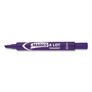 Avery® wholesale. AVERY Marks A Lot Large Desk-style Permanent Marker, Broad Chisel Tip, Purple, Dozen, (8884). HSD Wholesale: Janitorial Supplies, Breakroom Supplies, Office Supplies.