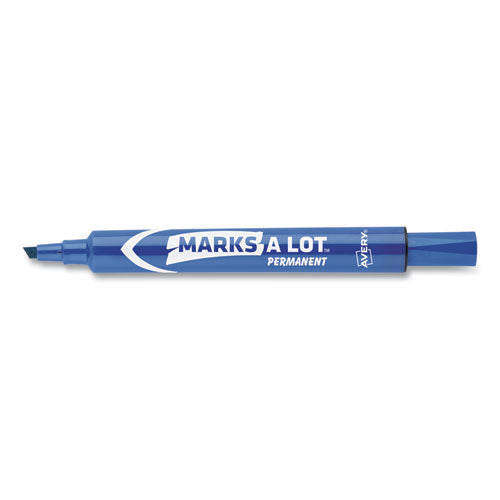 Avery® wholesale. AVERY Marks A Lot Large Desk-style Permanent Marker, Broad Chisel Tip, Blue, Dozen, (8886). HSD Wholesale: Janitorial Supplies, Breakroom Supplies, Office Supplies.