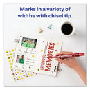 Avery® wholesale. AVERY Marks A Lot Large Desk-style Permanent Marker, Broad Chisel Tip, Red, Dozen, (8887). HSD Wholesale: Janitorial Supplies, Breakroom Supplies, Office Supplies.