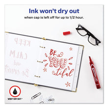 Load image into Gallery viewer, Avery® wholesale. AVERY Marks A Lot Large Desk-style Permanent Marker, Broad Chisel Tip, Red, Dozen, (8887). HSD Wholesale: Janitorial Supplies, Breakroom Supplies, Office Supplies.