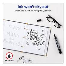 Load image into Gallery viewer, Avery® wholesale. AVERY Marks A Lot Large Desk-style Permanent Marker, Broad Chisel Tip, Black, Dozen, (8888). HSD Wholesale: Janitorial Supplies, Breakroom Supplies, Office Supplies.