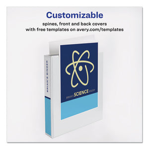 Avery® wholesale. AVERY Durable View Binder With Durahinge And Ezd Rings, 3 Rings, 1.5" Capacity, 11 X 8.5, White, (9401). HSD Wholesale: Janitorial Supplies, Breakroom Supplies, Office Supplies.
