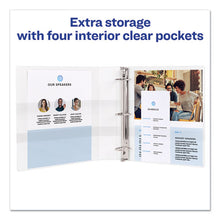 Load image into Gallery viewer, Avery® wholesale. AVERY Durable View Binder With Durahinge And Ezd Rings, 3 Rings, 1.5&quot; Capacity, 11 X 8.5, White, (9401). HSD Wholesale: Janitorial Supplies, Breakroom Supplies, Office Supplies.
