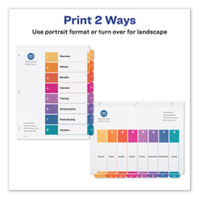 Load image into Gallery viewer, Avery® wholesale. AVERY Customizable Table Of Contents Ready Index Dividers With Multicolor Tabs, 8-tab, 1 To 8, 11 X 8.5, White, 3 Sets. HSD Wholesale: Janitorial Supplies, Breakroom Supplies, Office Supplies.