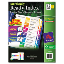 Load image into Gallery viewer, Avery® wholesale. AVERY Customizable Table Of Contents Ready Index Dividers With Multicolor Tabs, 12-tab, 1 To 12, 11 X 8.5, White, 3 Sets. HSD Wholesale: Janitorial Supplies, Breakroom Supplies, Office Supplies.