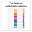 Avery® wholesale. AVERY Customizable Table Of Contents Ready Index Dividers With Multicolor Tabs, 12-tab, 1 To 12, 11 X 8.5, White, 3 Sets. HSD Wholesale: Janitorial Supplies, Breakroom Supplies, Office Supplies.