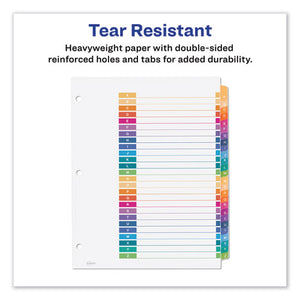 Avery® wholesale. AVERY Customizable Table Of Contents Ready Index Dividers With Multicolor Tabs, 26-tab, A To Z, 11 X 8.5, White, 1 Set. HSD Wholesale: Janitorial Supplies, Breakroom Supplies, Office Supplies.