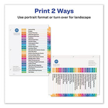 Load image into Gallery viewer, Avery® wholesale. AVERY Customizable Table Of Contents Ready Index Dividers With Multicolor Tabs, 26-tab, A To Z, 11 X 8.5, White, 1 Set. HSD Wholesale: Janitorial Supplies, Breakroom Supplies, Office Supplies.