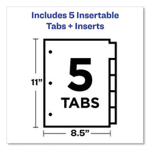 Load image into Gallery viewer, Avery® wholesale. AVERY Insertable Big Tab Dividers, 5-tab, Letter. HSD Wholesale: Janitorial Supplies, Breakroom Supplies, Office Supplies.