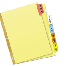 Load image into Gallery viewer, Avery® wholesale. AVERY Insertable Big Tab Dividers, 5-tab, Letter. HSD Wholesale: Janitorial Supplies, Breakroom Supplies, Office Supplies.