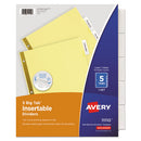 Avery® wholesale. AVERY Insertable Big Tab Dividers, 5-tab, Letter. HSD Wholesale: Janitorial Supplies, Breakroom Supplies, Office Supplies.