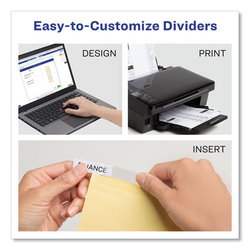 Avery® wholesale. AVERY Insertable Big Tab Dividers, 5-tab, Letter. HSD Wholesale: Janitorial Supplies, Breakroom Supplies, Office Supplies.